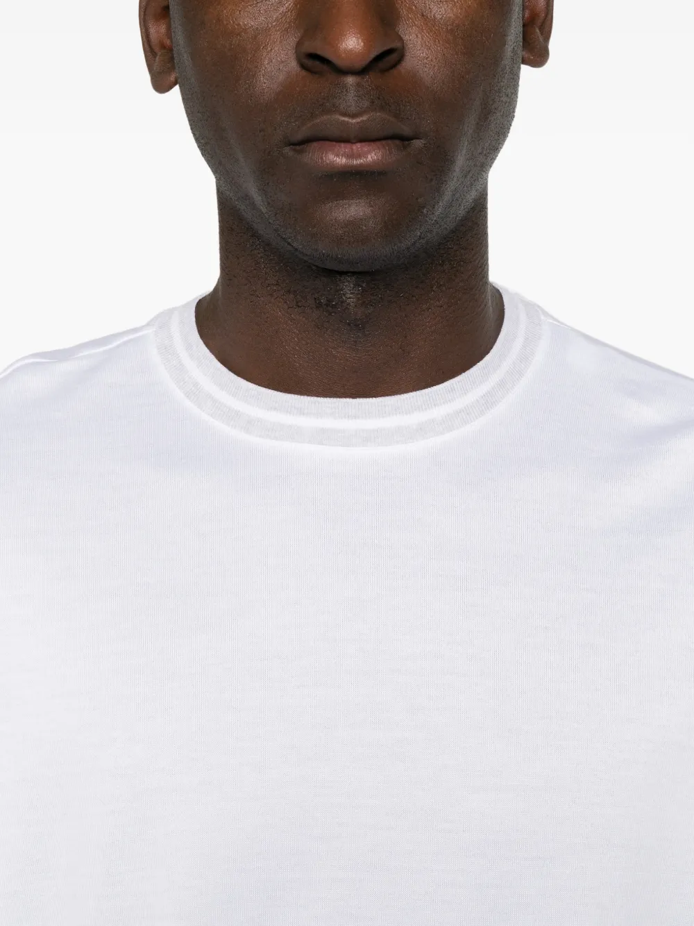 Eleventy T-shirt met contrasterende afwerking Wit