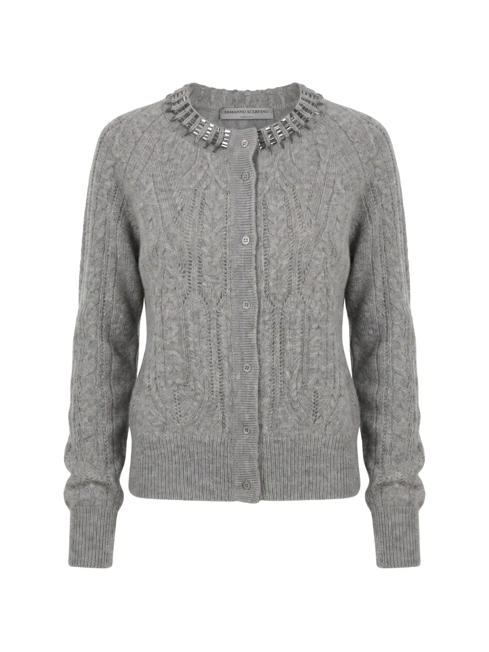 Ermanno Scervino embellished-details cardigan - Grau