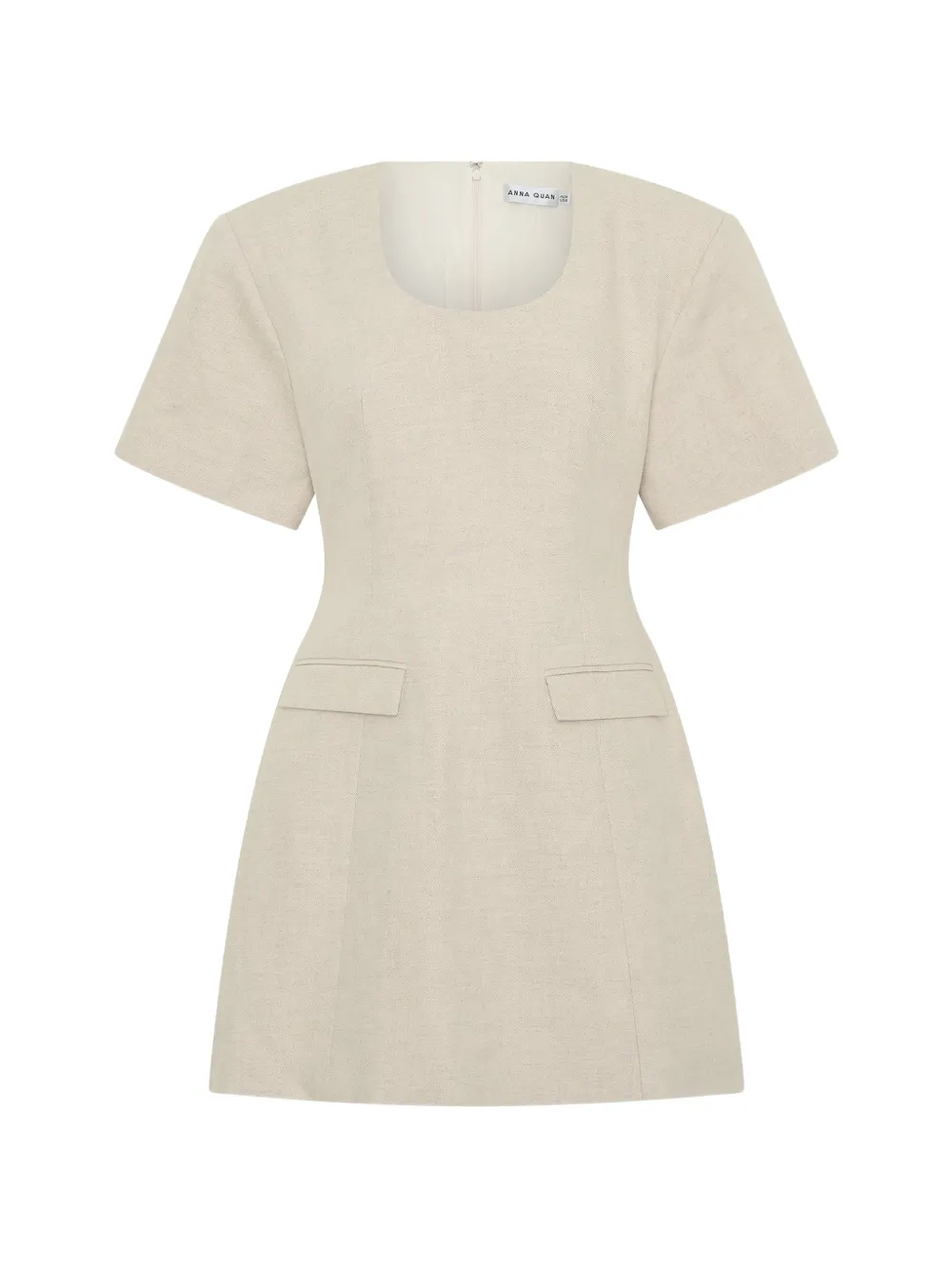 Anna Quan Hayden scoop-neck mini dress - Neutrals