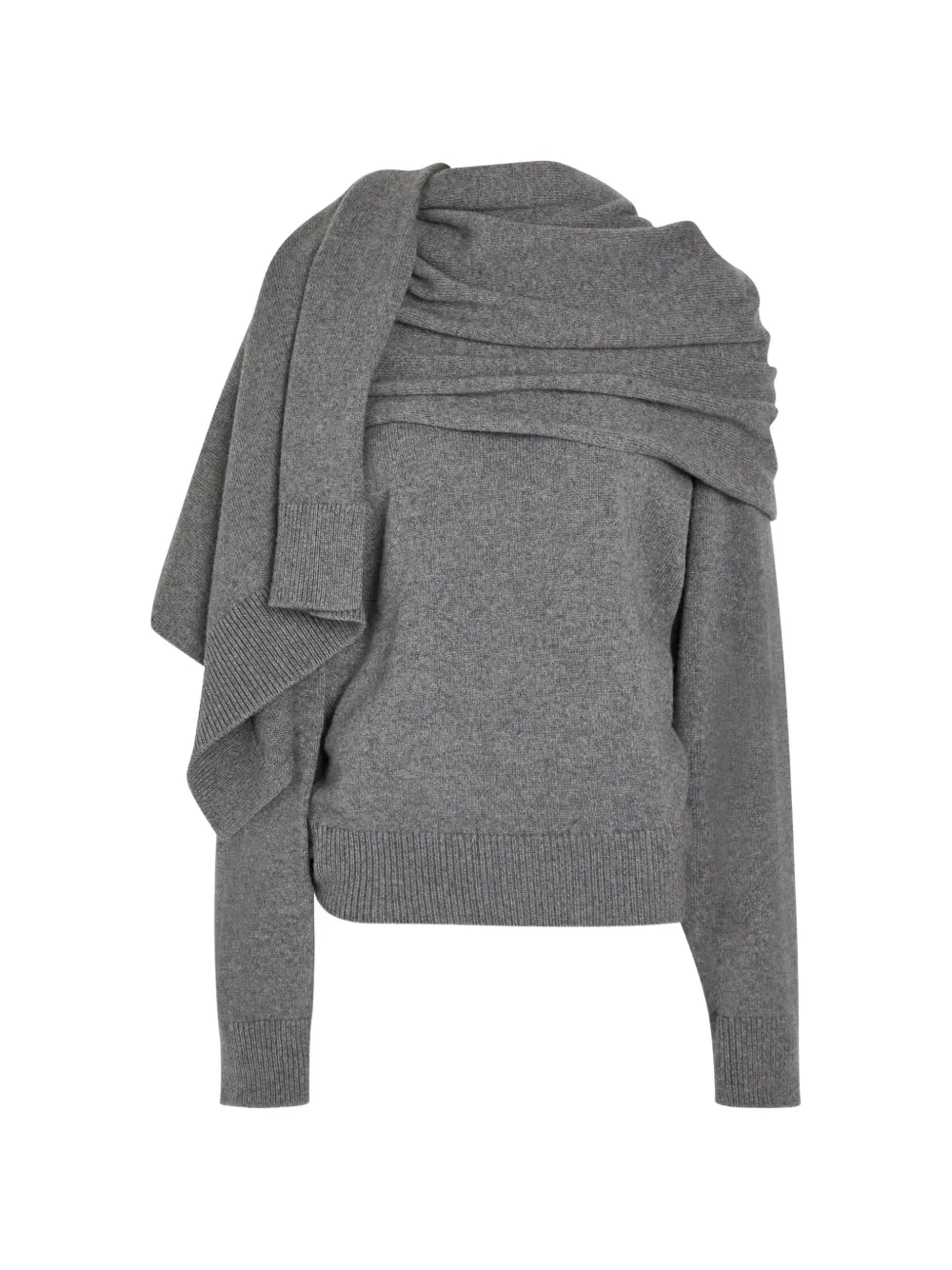 ARMARIUM Alida scarf-effect draped sweater - Grau