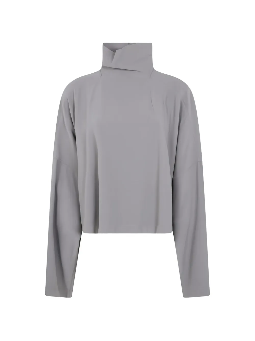 Rick Owens high-neck long-sleeve top - Grigio