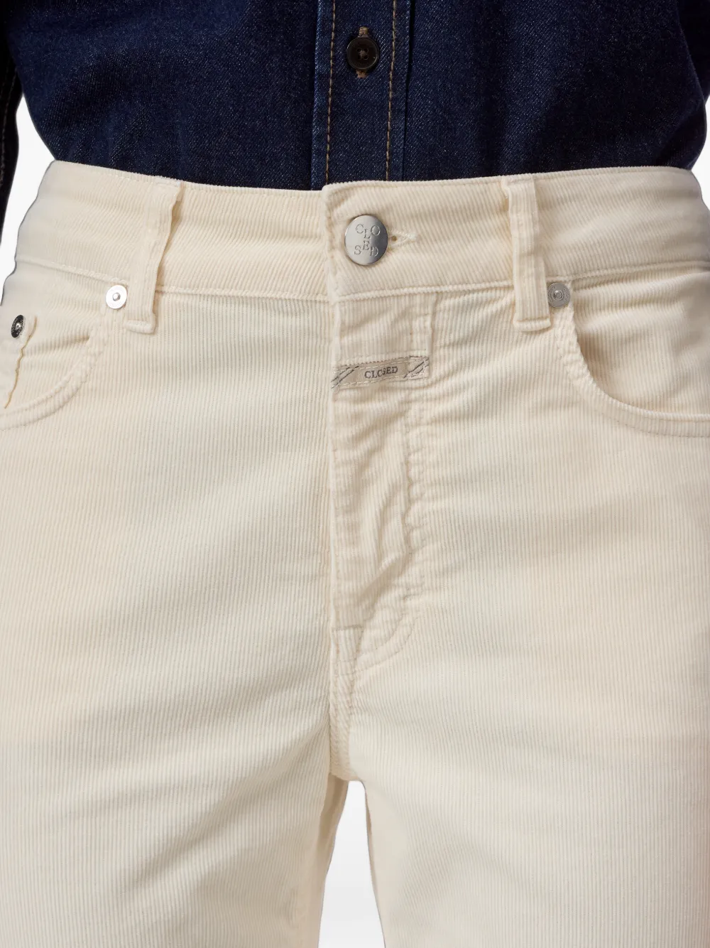 Closed Milo straight jeans met vijf zakken Beige