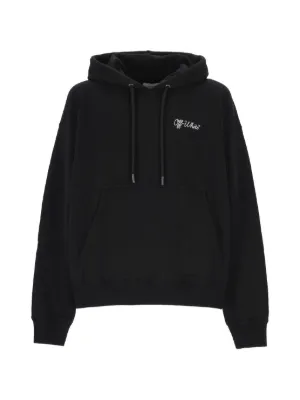 オフホワイト OFF WHITE 17AW ブラッシュド スウェット L 黒 Off-White brush-stroke Hoodie | Black | FARFETCH