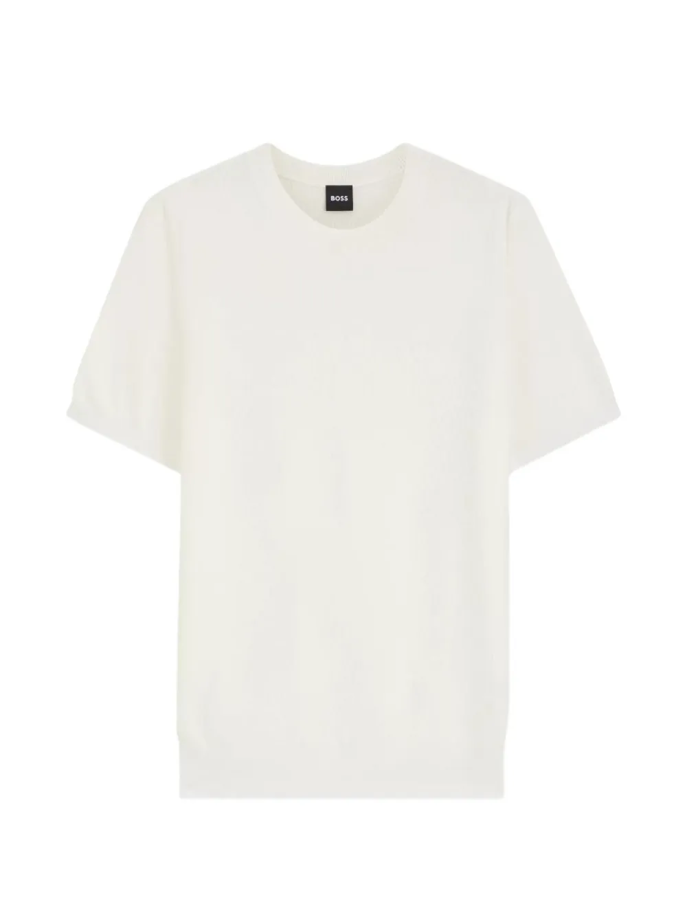 BOSS Oberteil mit Strickmuster - Nude
