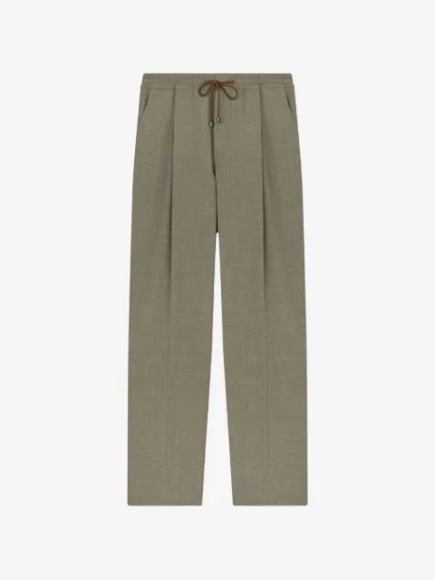 RETORI drawstring-waist pleated tailored trousers