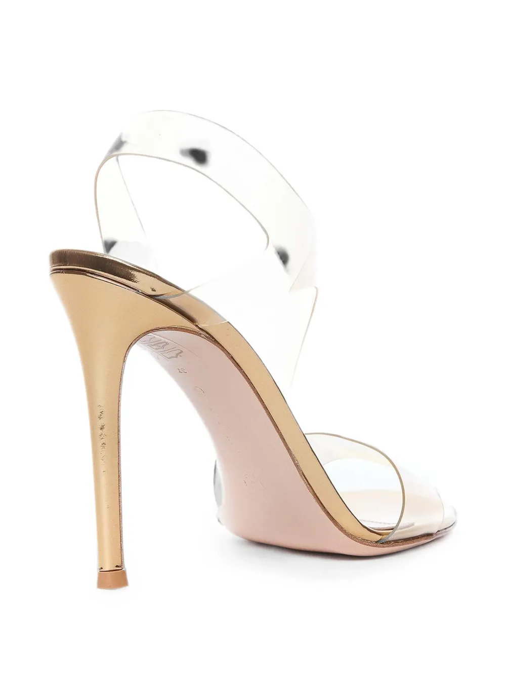 Gianvito Rossi metallic-effect heeled sandals Goud