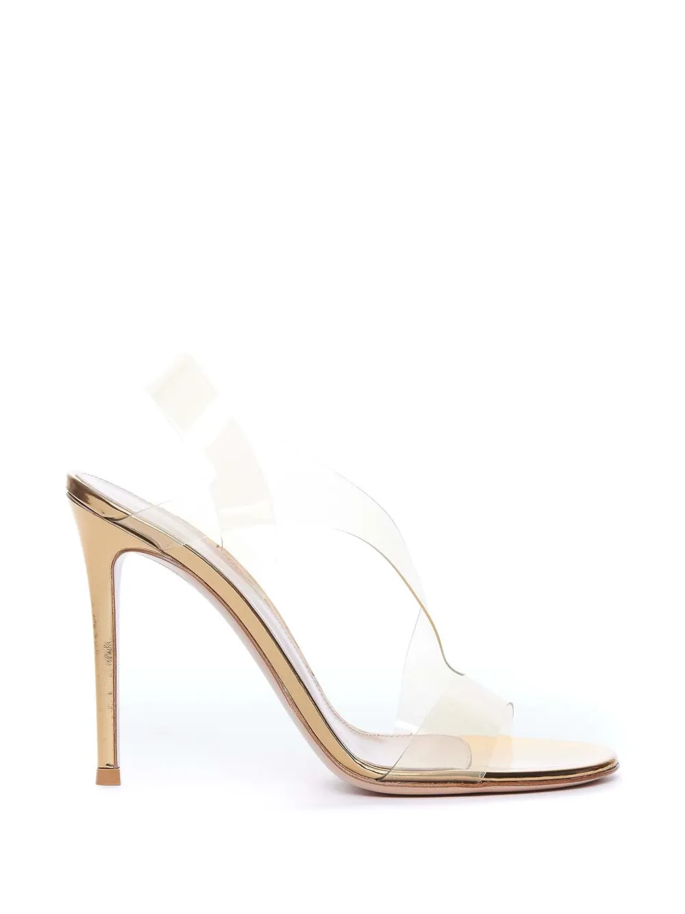 Gianvito Rossi metallic-effect heeled sandals - Oro