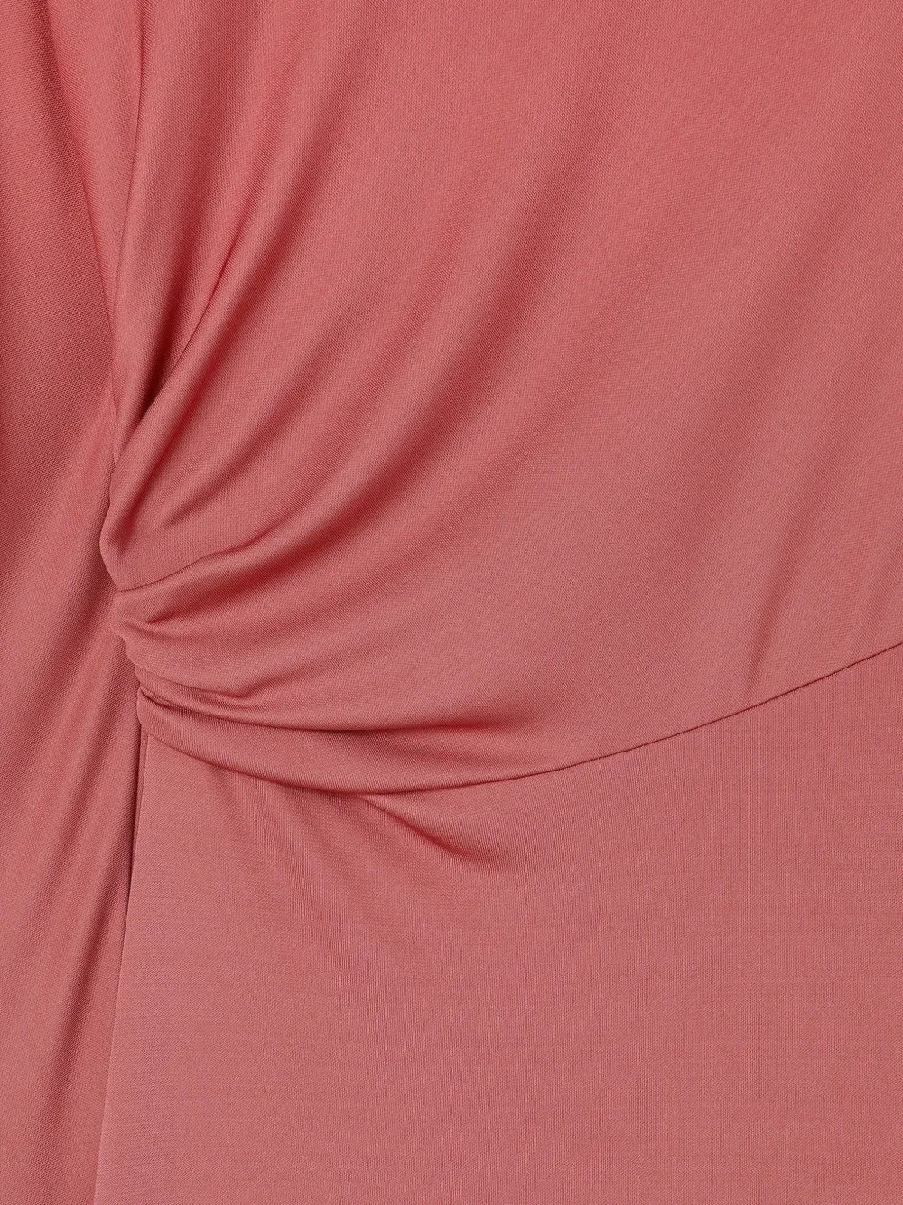 RETORI Midi-jurk met ruches Roze