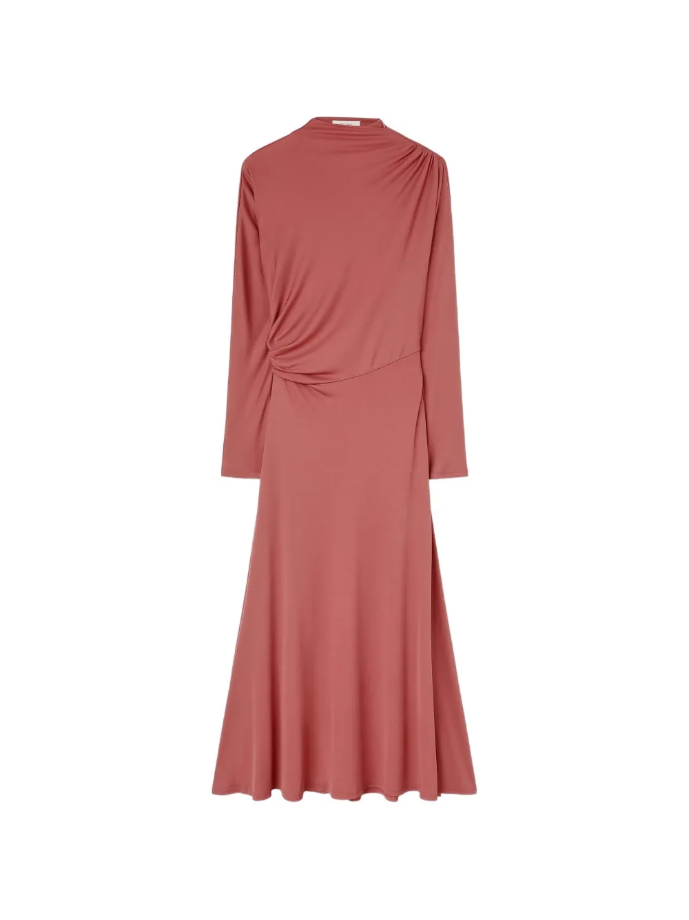 RETORI draped mock-neck midi dress - Rosa