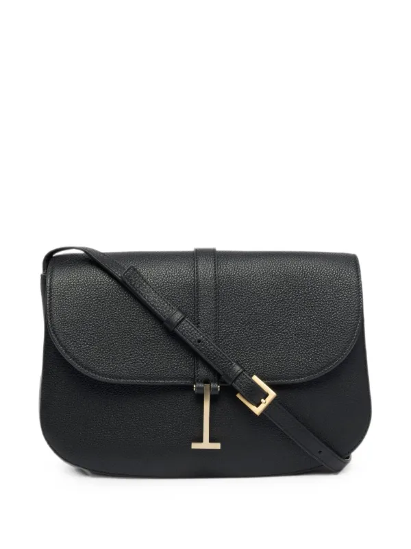 Tom Ford Grain Leather Kara Medium Crossbody Bag in Black