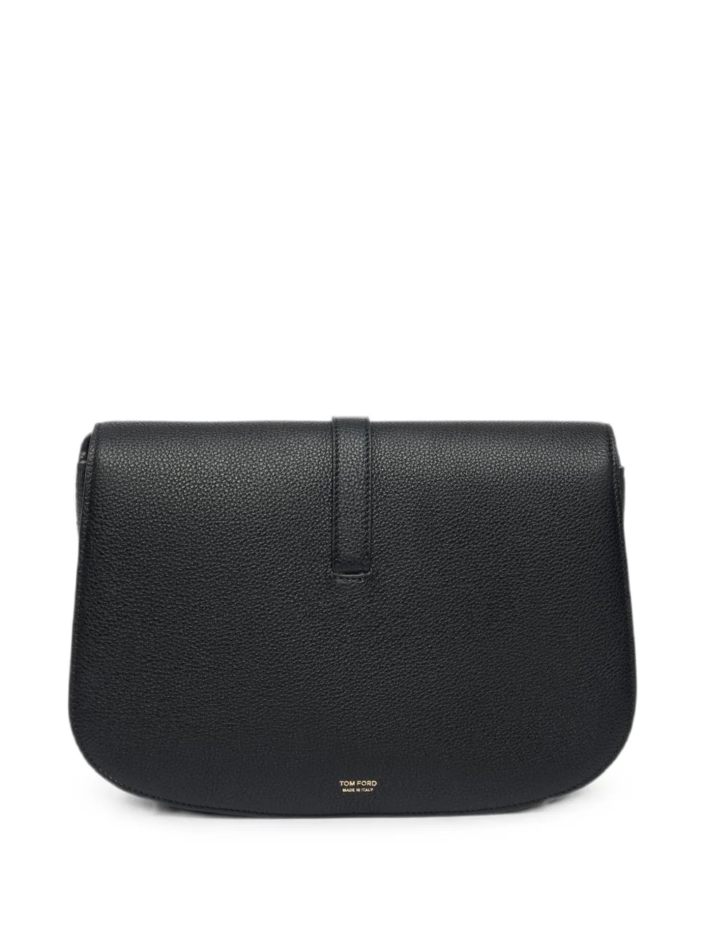 TOM FORD Medium Kara crossbodytas van bewerkt leer met T-logo Zwart