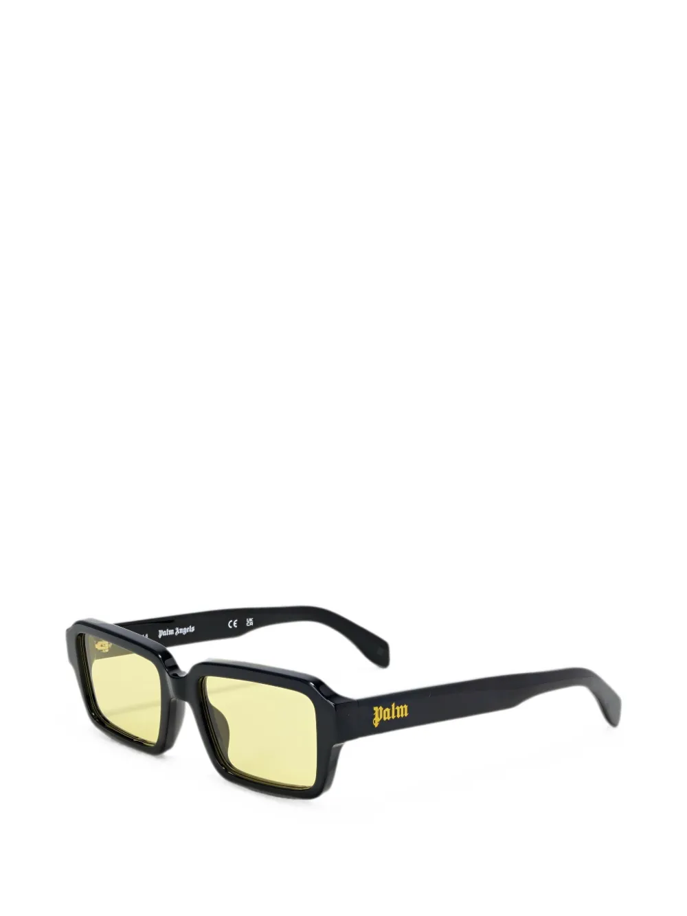 Palm Angels Eyewear Homer zonnebril met rechthoekig montuur Zwart
