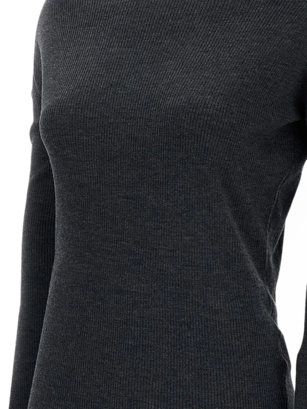 P.A.R.O.S.H. Asymmetrische gebreide top Grijs