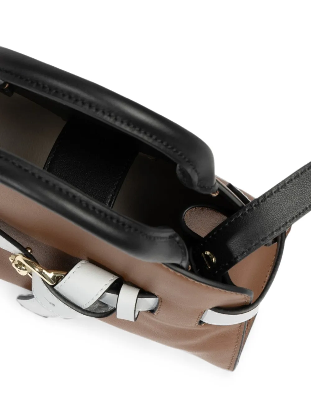 Coccinelle Schoudertas met gespdetail Bruin