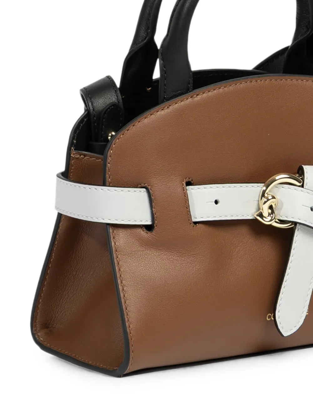 Coccinelle Schoudertas met gespdetail Bruin