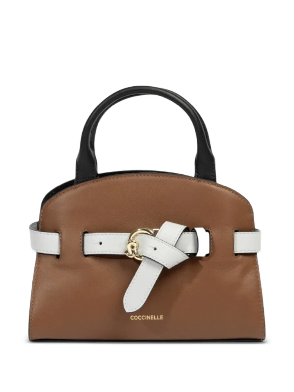 Coccinelle buckle-detail shoulder bag - Braun