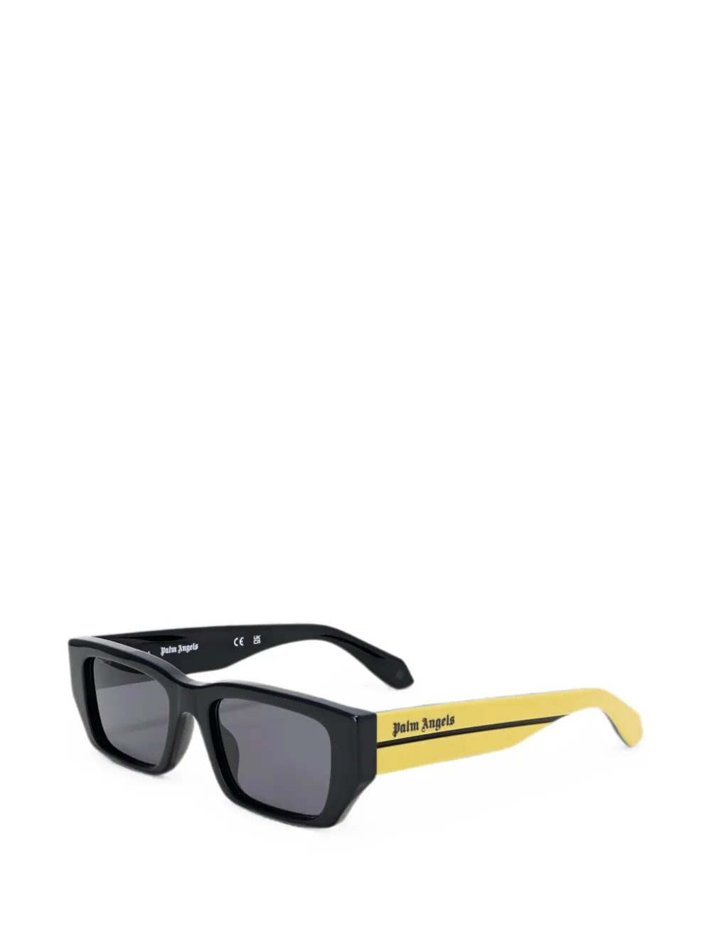Palm Angels Eyewear Moss zonnebril met rechthoekig montuur Zwart