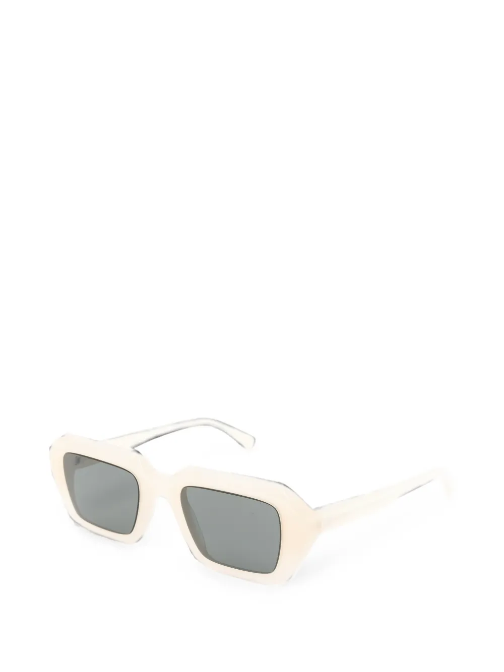 Mykita Zonnebril met rechthoekig montuur Beige