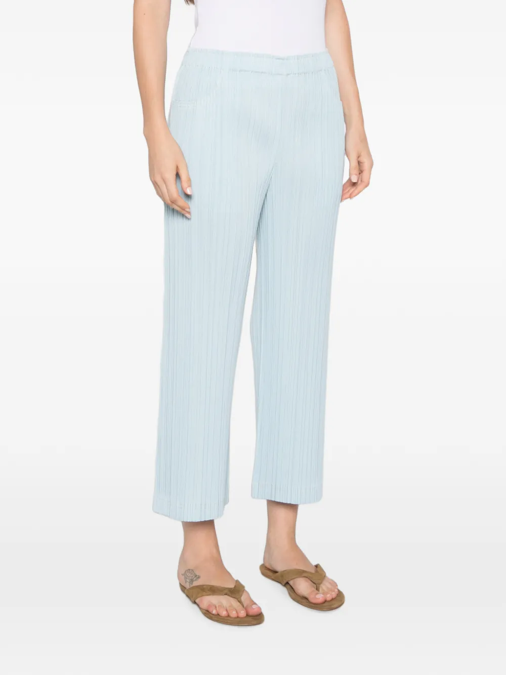 Pleats Please Issey Miyake Plooibroek Blauw