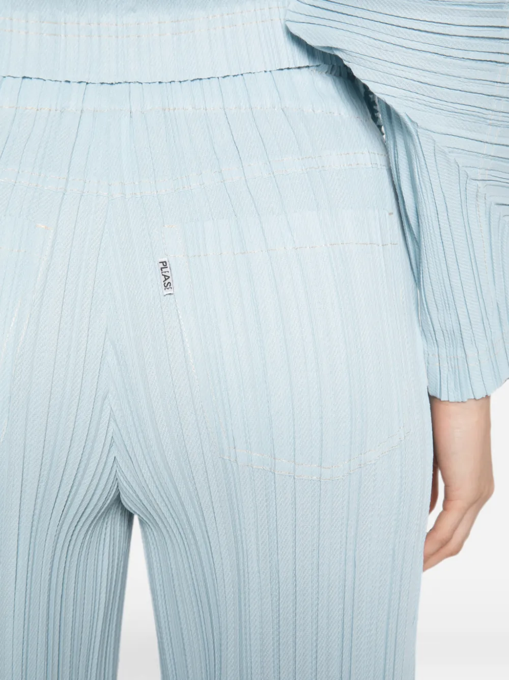 Pleats Please Issey Miyake Plooibroek Blauw