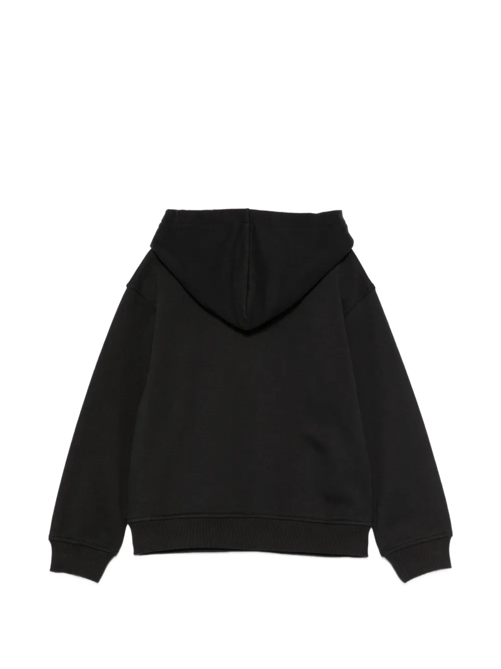 Moschino Kids Hoodie met logoprint Zwart