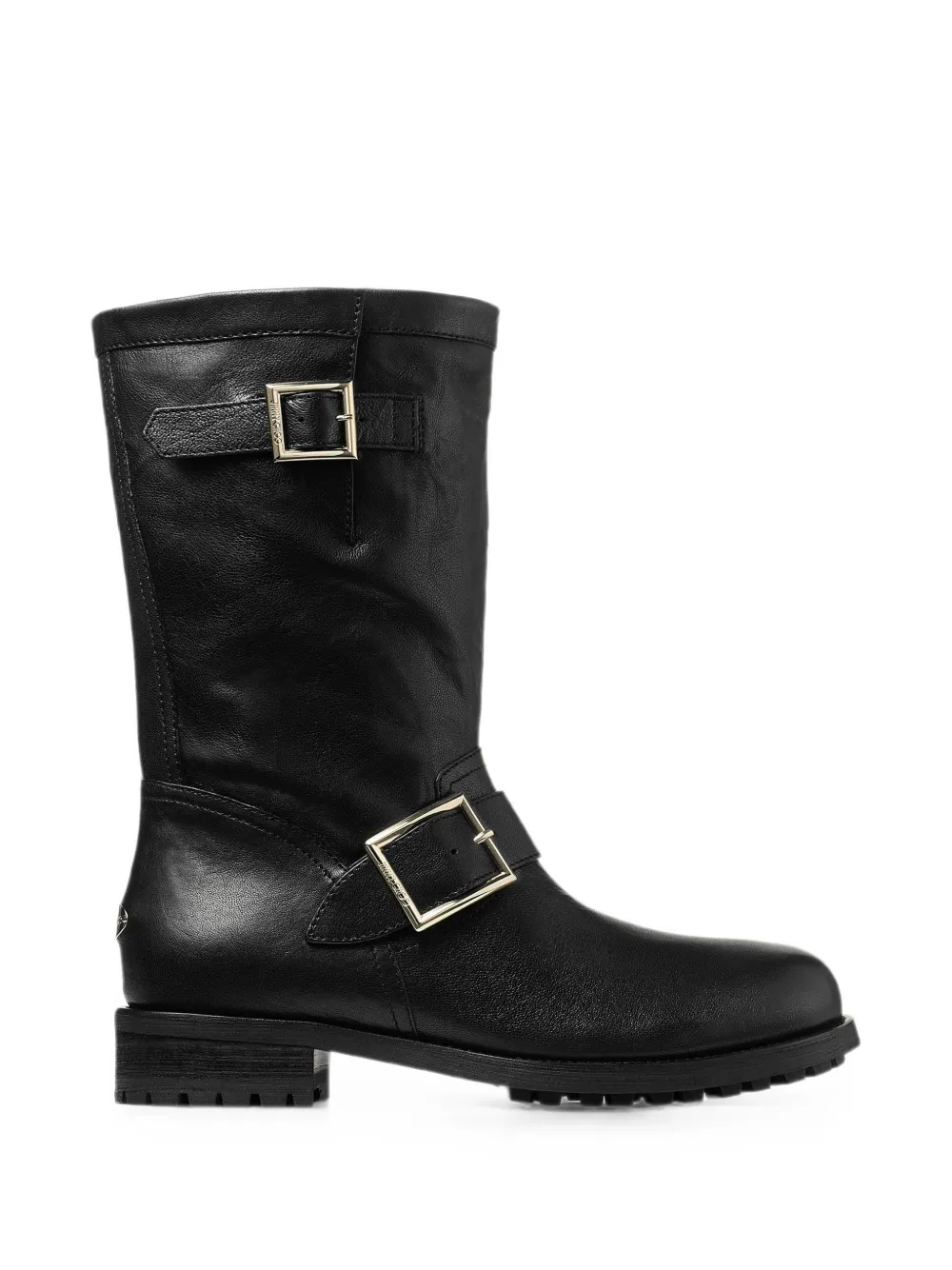 Jimmy Choo leather biker boots Zwart