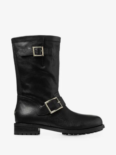 Jimmy Choo leather biker boots
