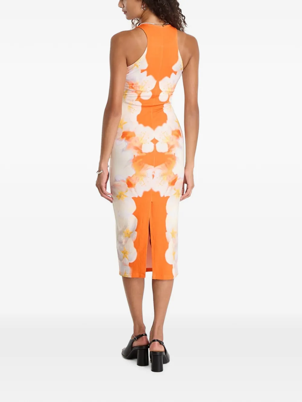 Desigual Jurk met bloemenprint Oranje