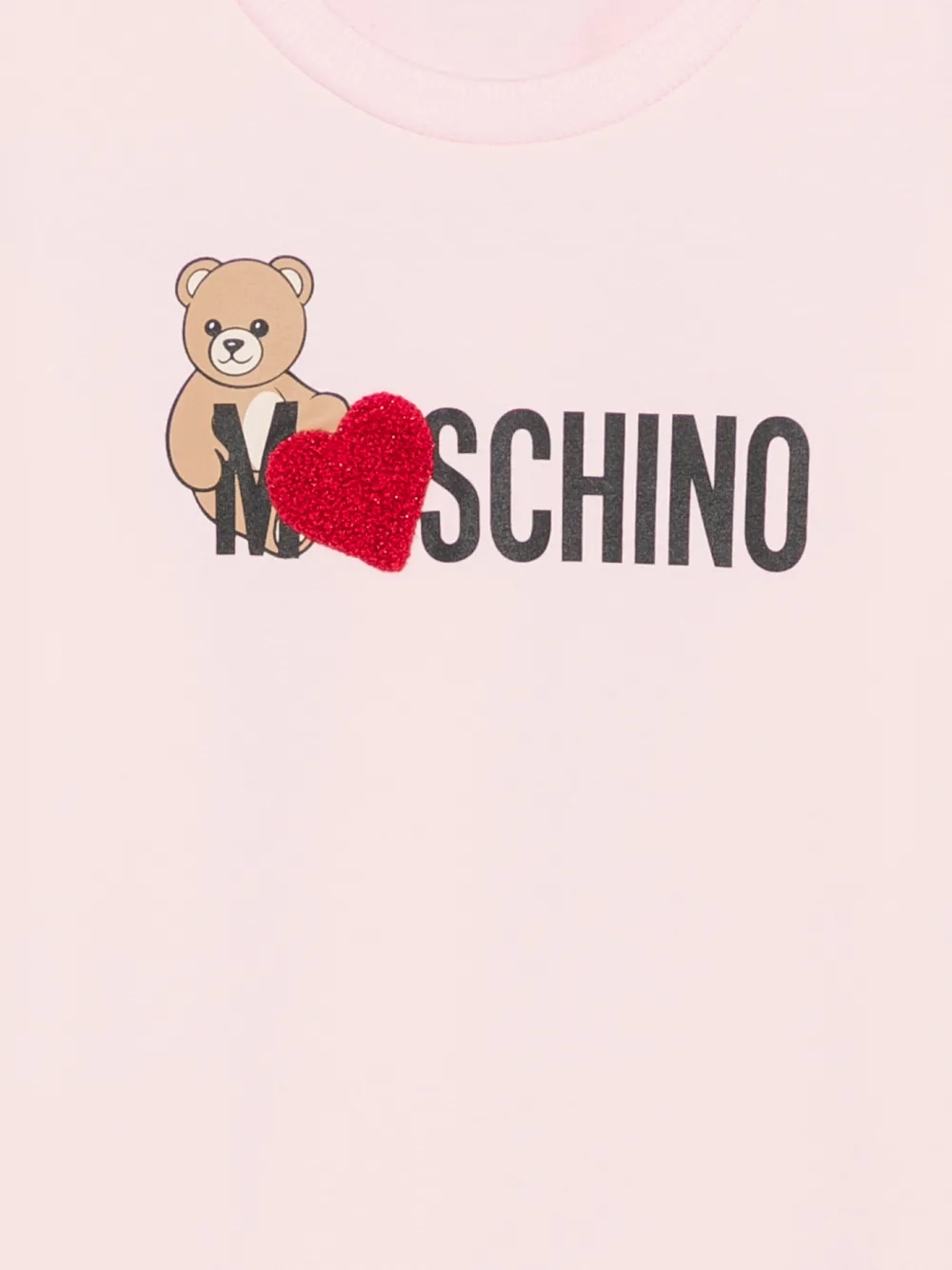 Moschino Kids T-shirt met logoprint Roze