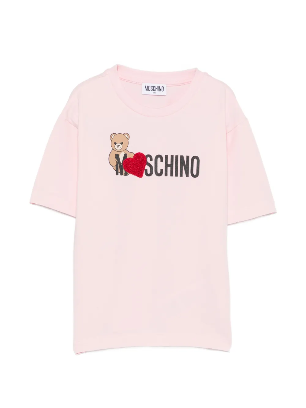 Moschino Kids logo-print T-shirt - Rosa