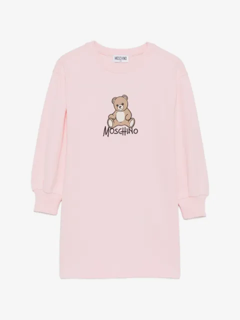 Moschino Kids vestido con logo estampado