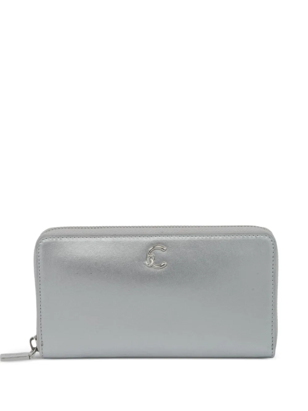Coccinelle Portemonnaie mit Logo - Silber