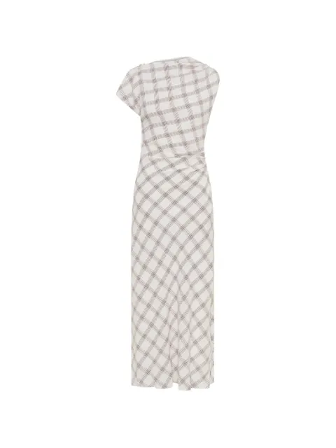 Anna Quan Charlie checked midi dress