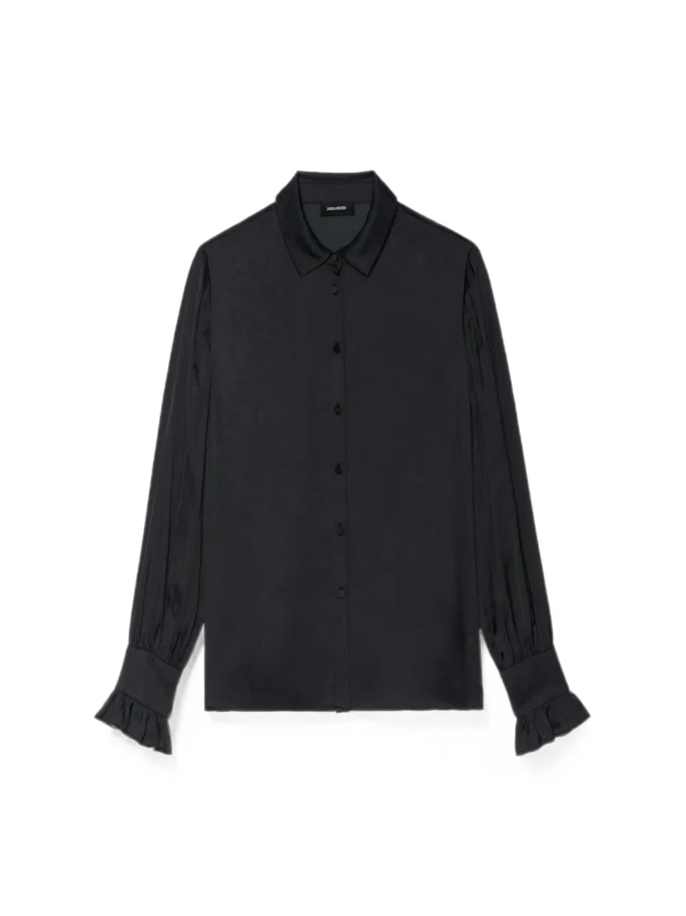 Zadig&Voltaire Thely blouse met ruches Zwart