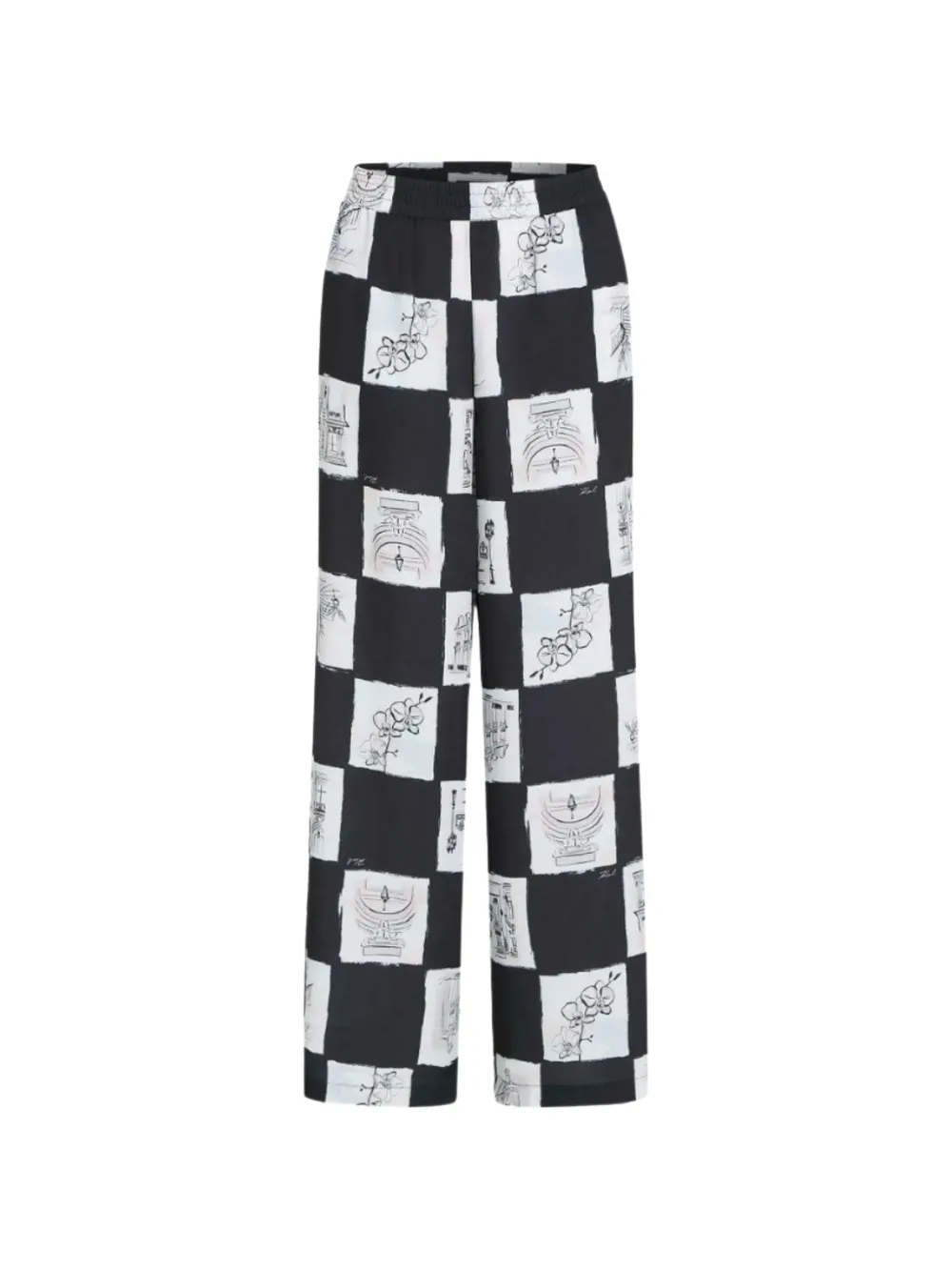 Karl Lagerfeld fluid-fit trousers - Nero