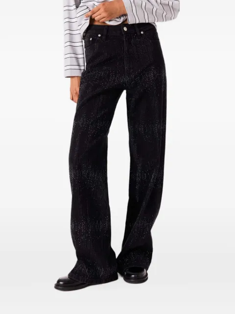 Maje wide-leg rhinestone jeans