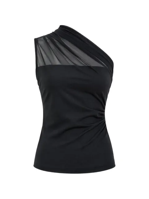 Marcella Azur one-shoulder draped top