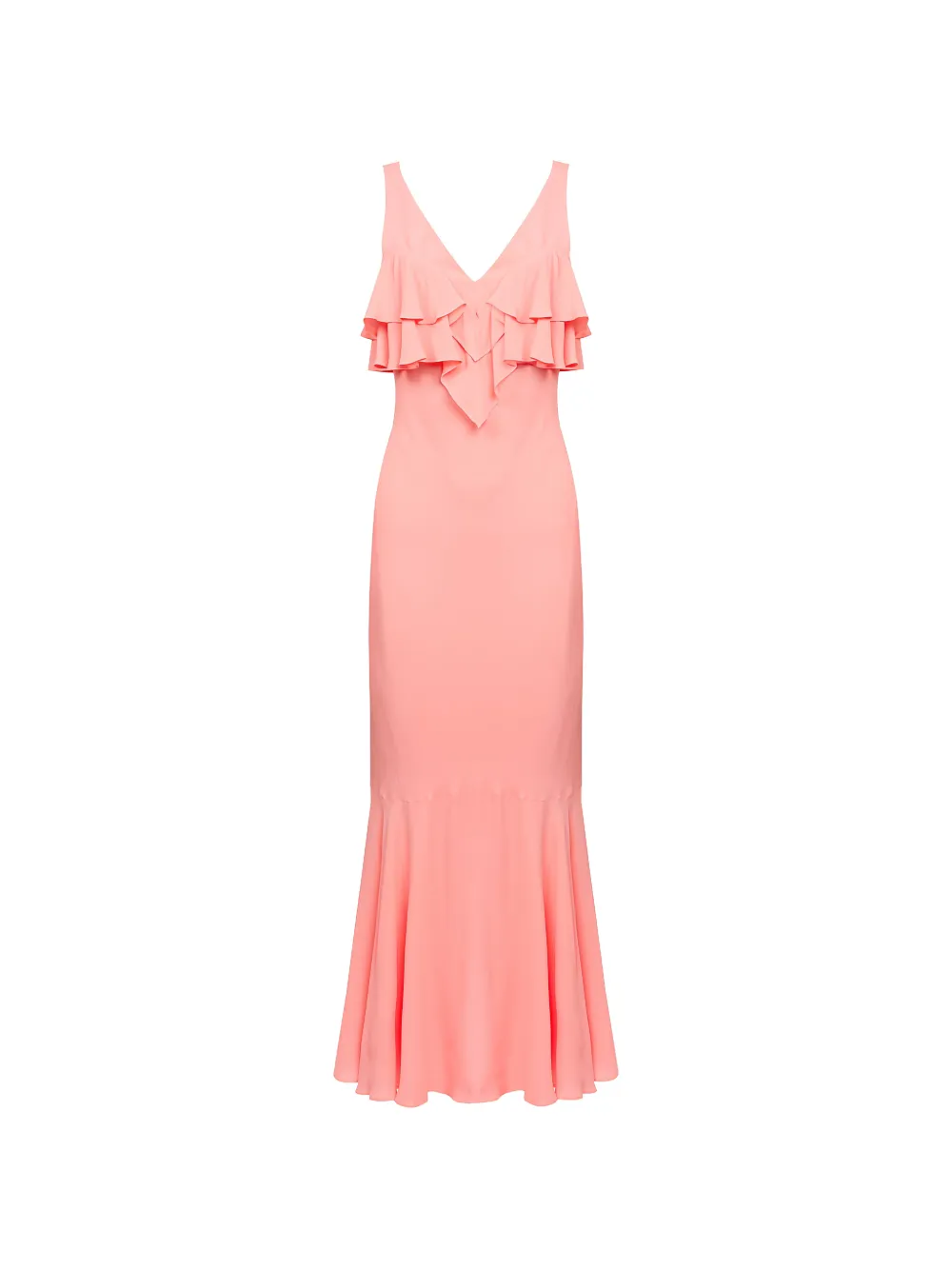 TWINSET ruffle-trim maxi dress - Rosa