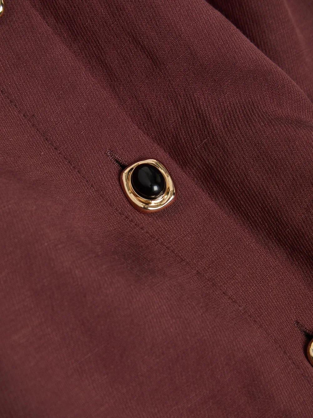 Self-Portrait Midi-jurk met peplum-design en ceintuur Bruin