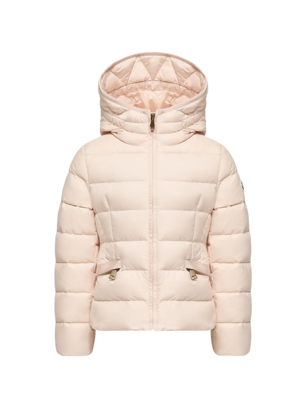 Moncler Enfant Avoce gewatteerd jack met capuchon Roze