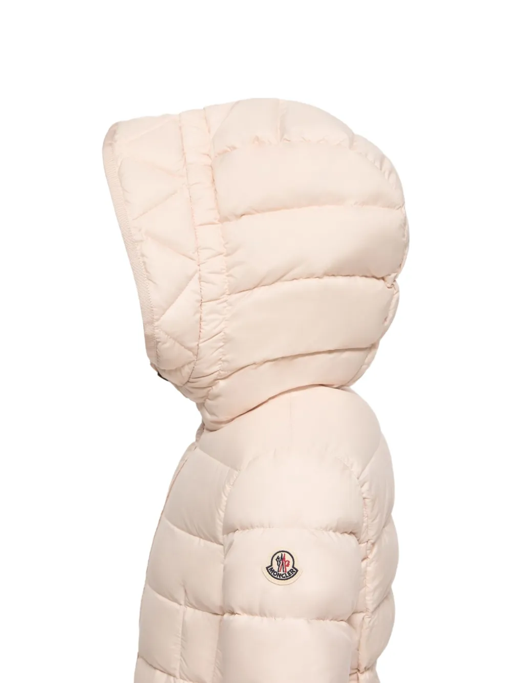 Moncler Enfant Avoce gewatteerd jack met capuchon Roze