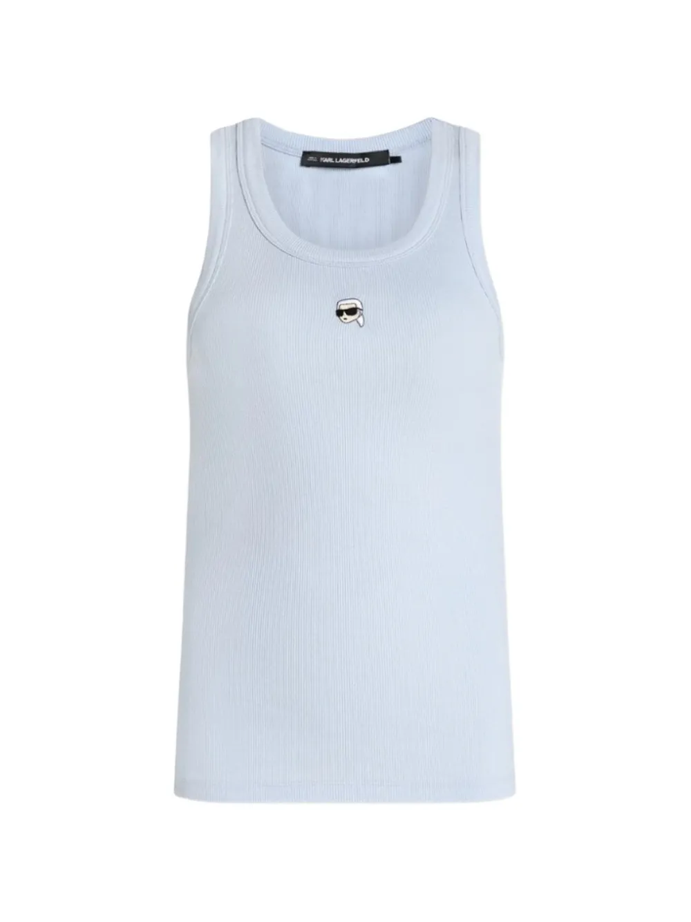 Karl Lagerfeld Ikon ribbed tank top - Blu