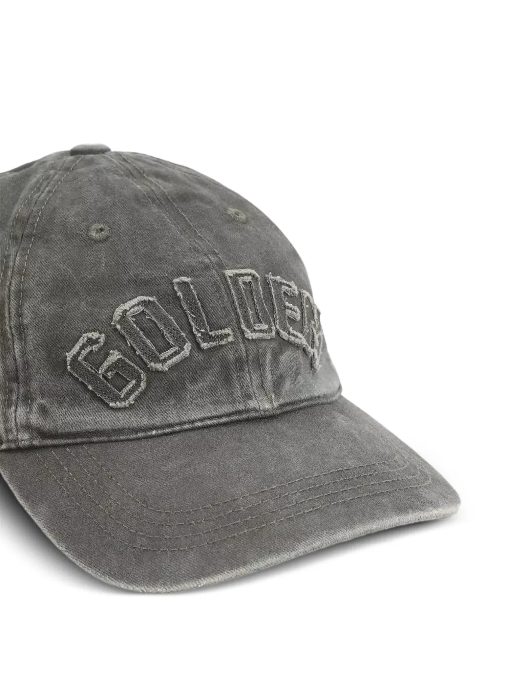 Golden Goose Honkbalpet met logopatch Grijs