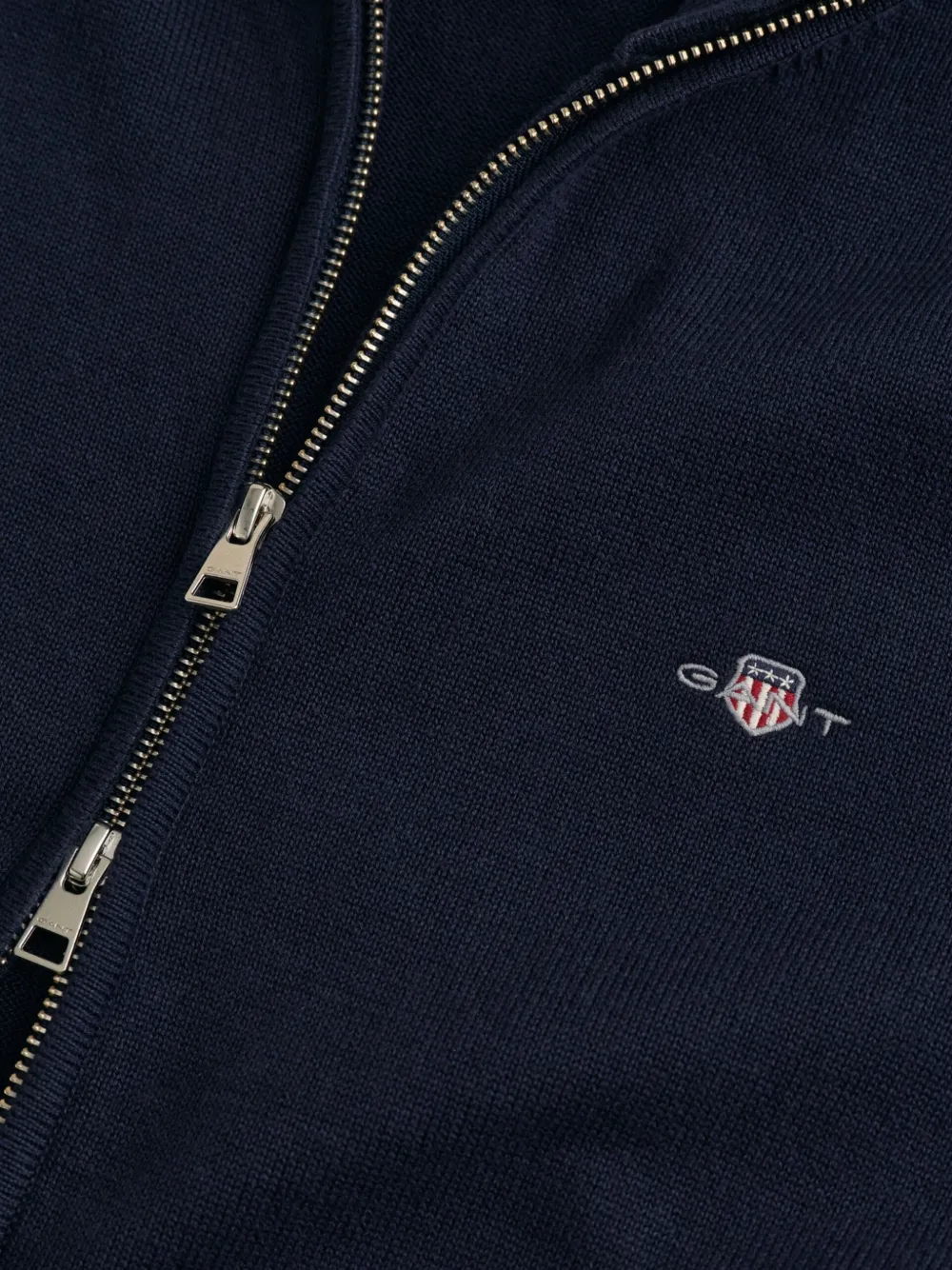 Gant Trui met geborduurd logo Blauw
