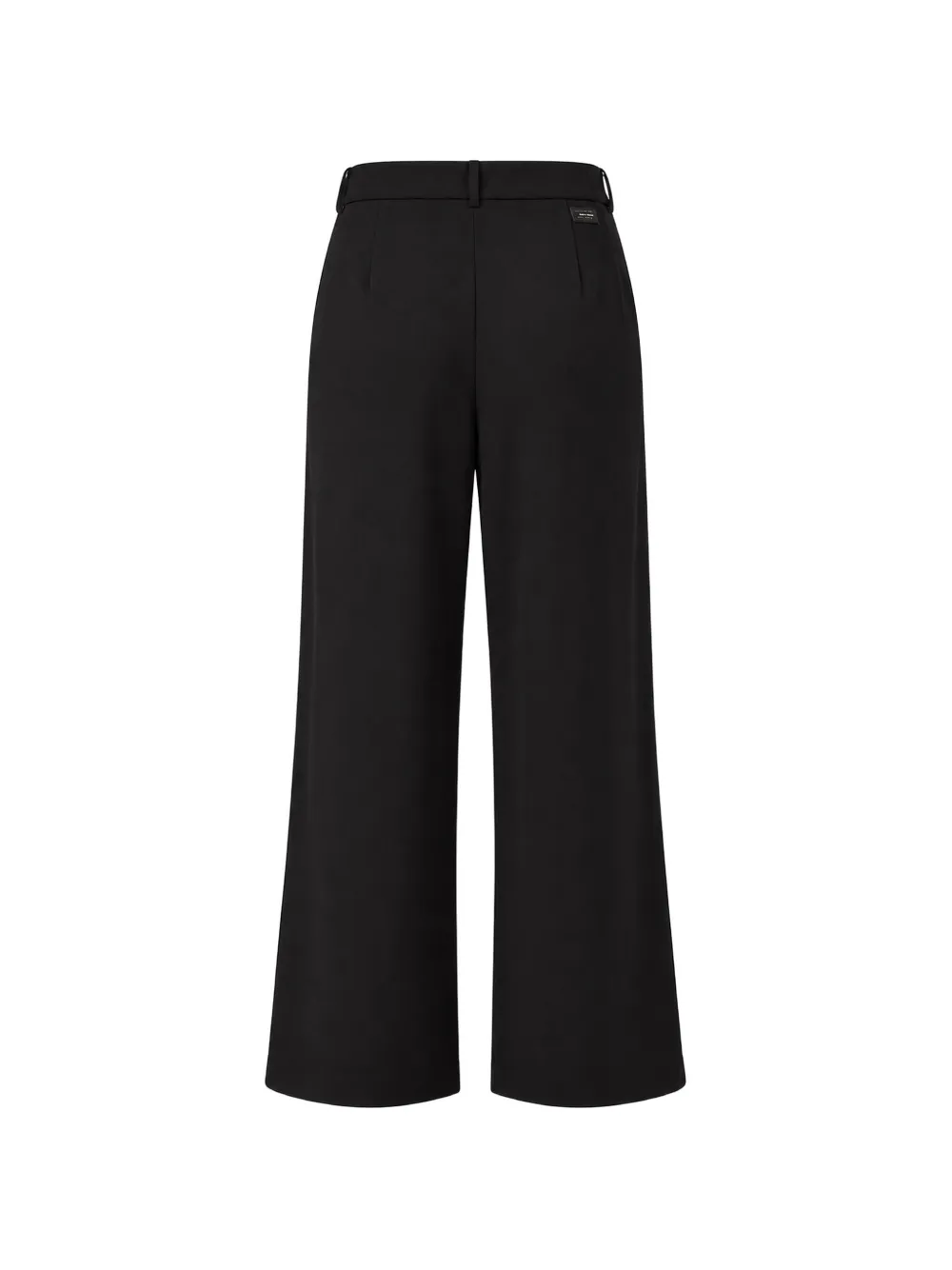 Armani Exchange High-waist broek met plooien Zwart
