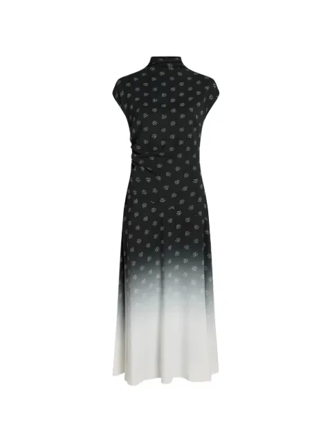 Karl Lagerfeld logo-print ombré midi dress