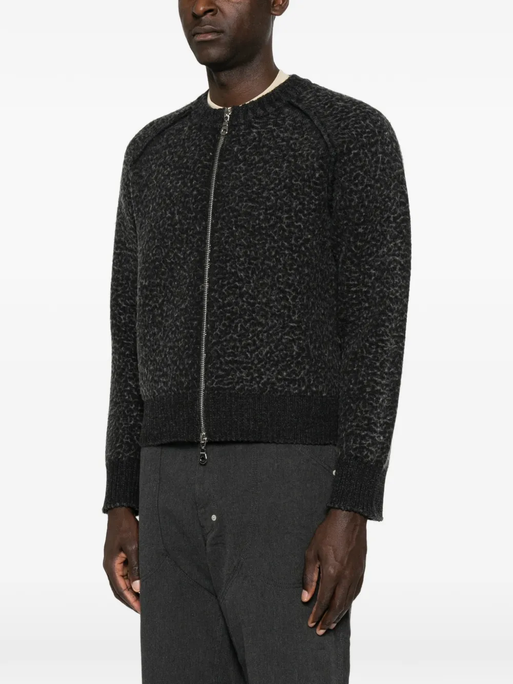 Craig Green zip-fastening sweater Grijs