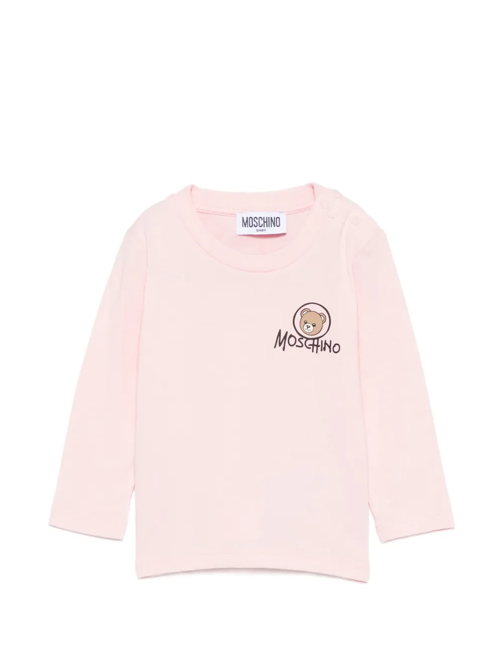Moschino Kids logo-print T-shirt - Rosa