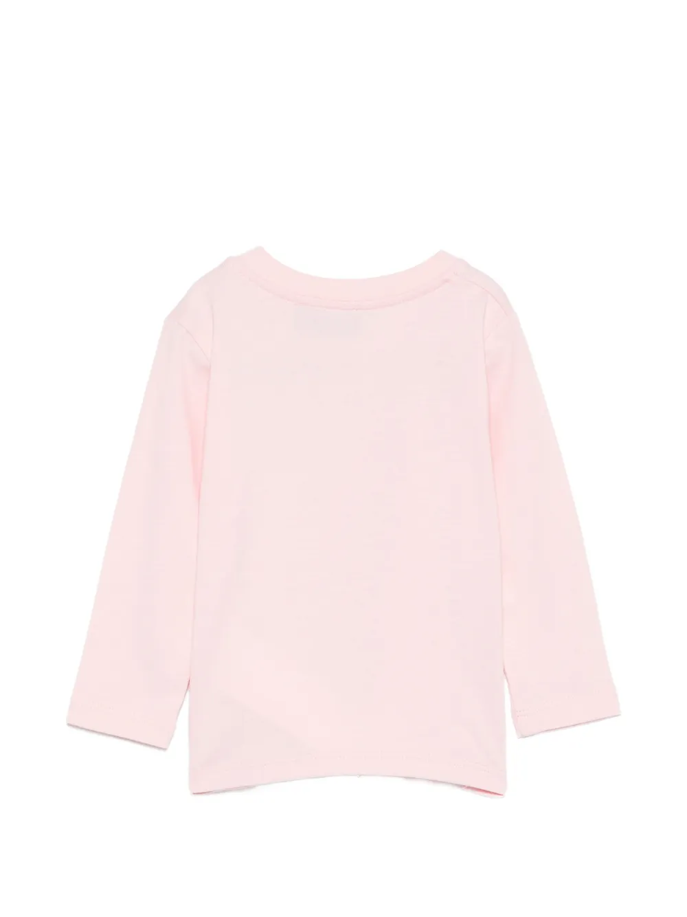 Moschino Kids T-shirt met logoprint Roze