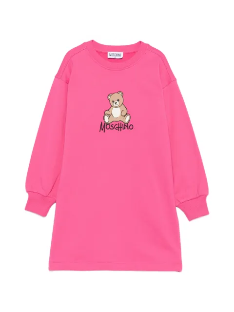 Moschino Kids Teddy Bear logo-print dress